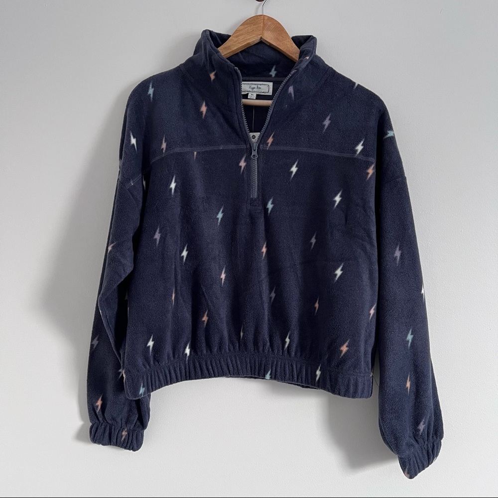 Hippie Rose Half Zip Fleece Pullover